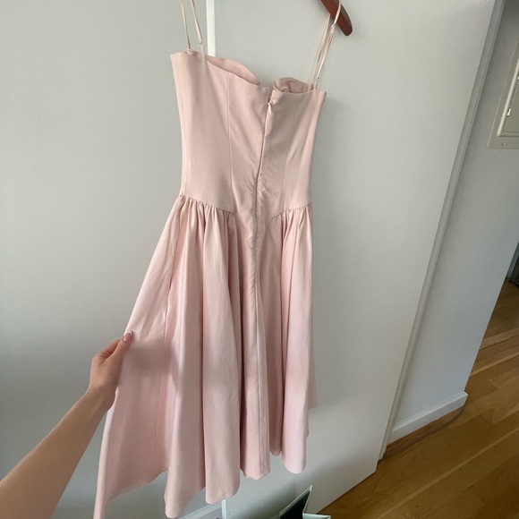 House of CB Pink Fit and Flare Midi Dress for Weddings - Picture 5 of 6